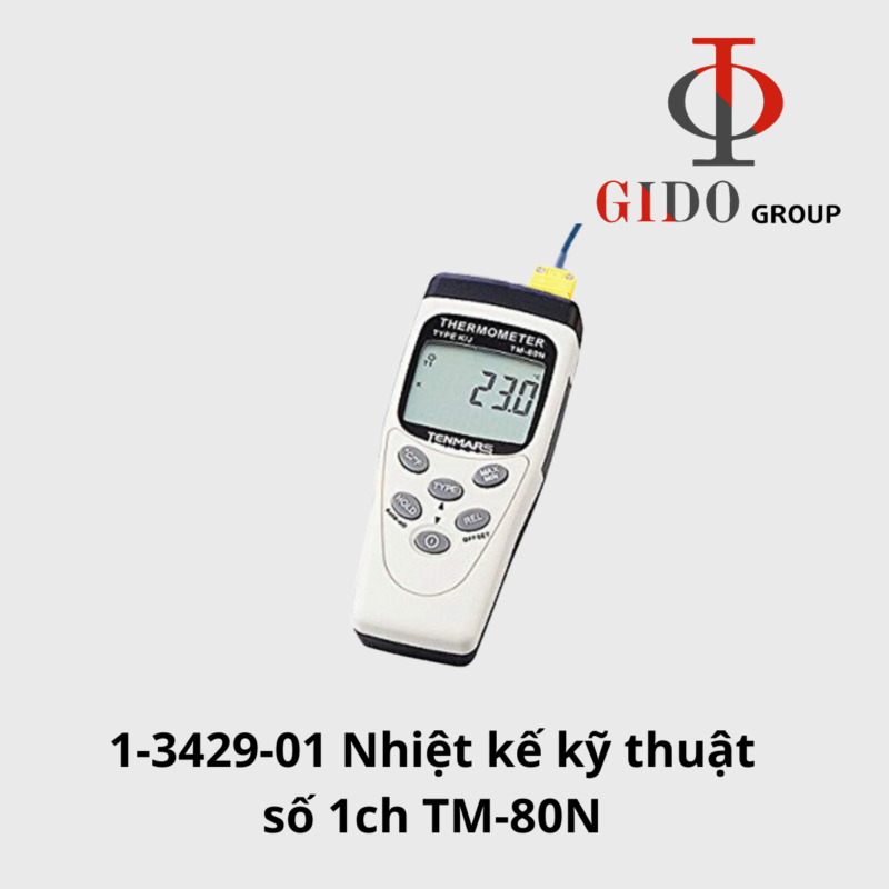 1-3429-01 Nhiệt kế kỹ thuật số 1ch TM-80N