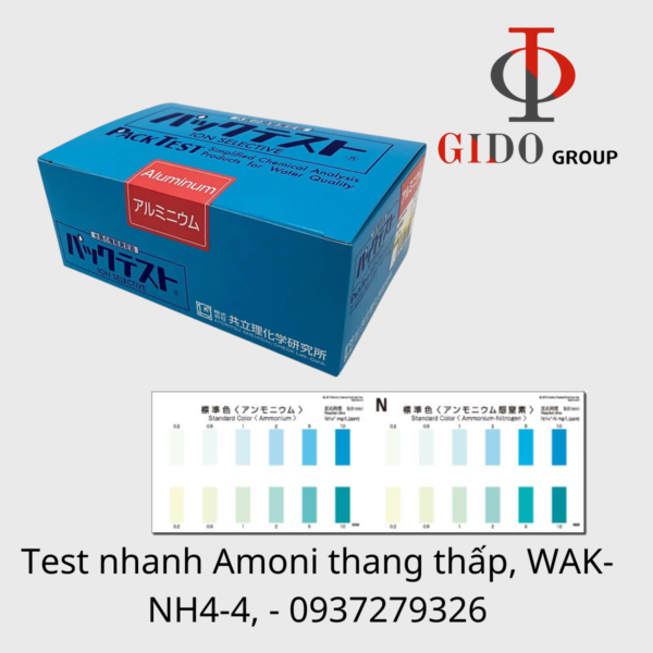 Test nhanh Amoni thang thấp