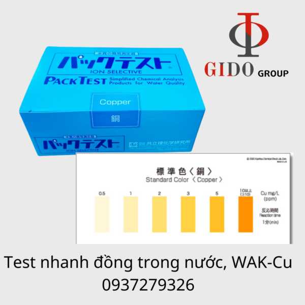 Test nhanh đồng trong nước WAK-Cu