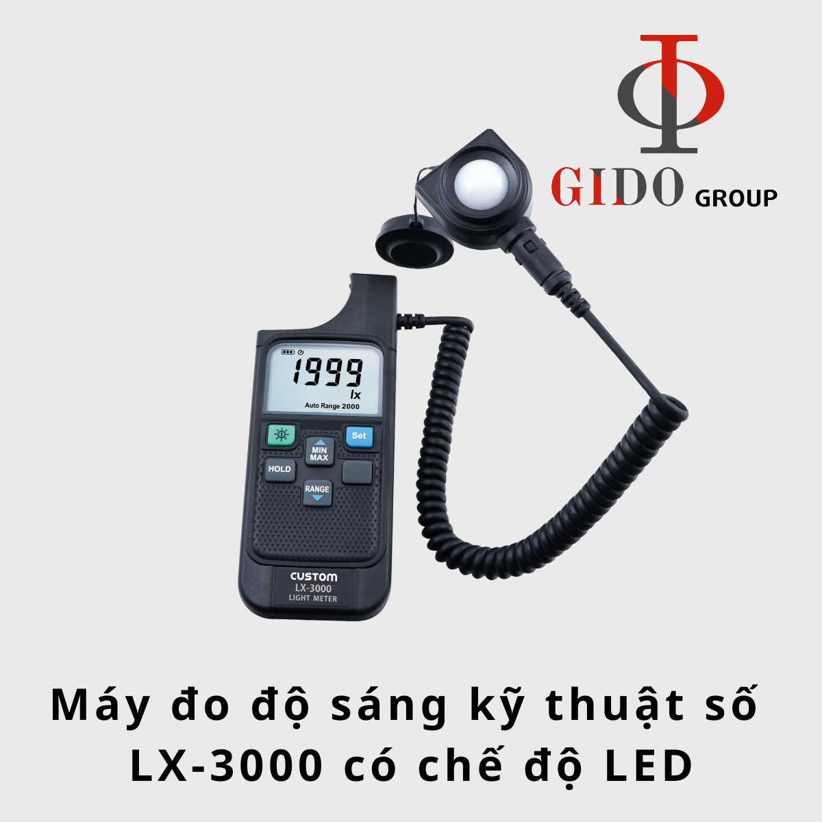 Máy đo độ sáng kỹ thuật số LX-3000 có chế độ LED