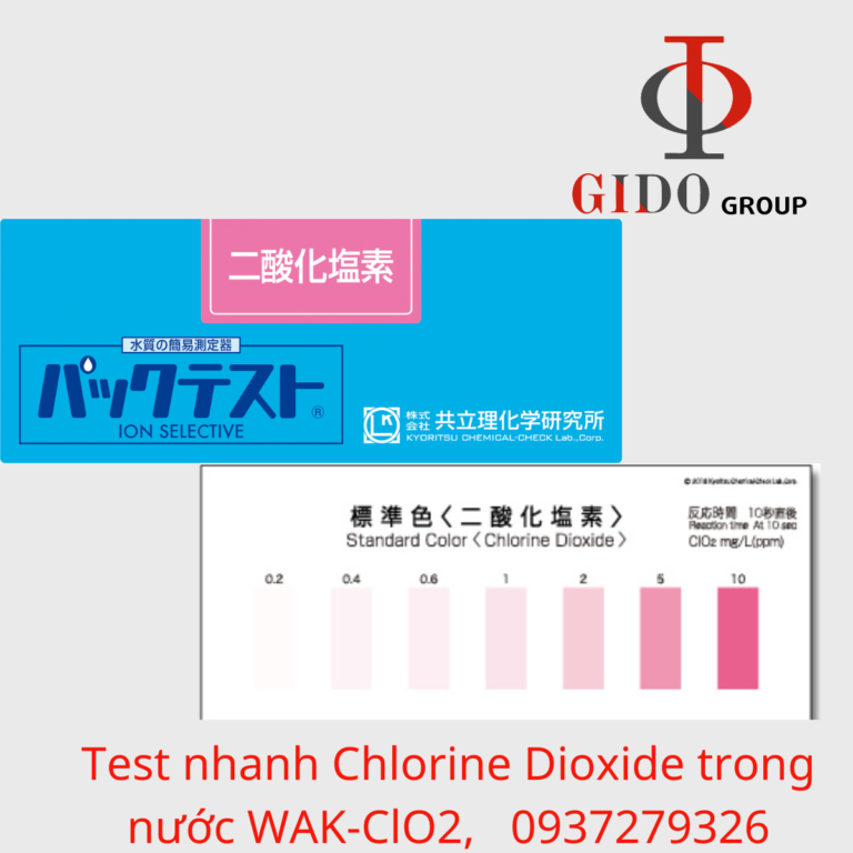 Clo2 Test Kit Test nhanh Chlorine Dioxide trong nước WAK-ClO2 - LABASEAN