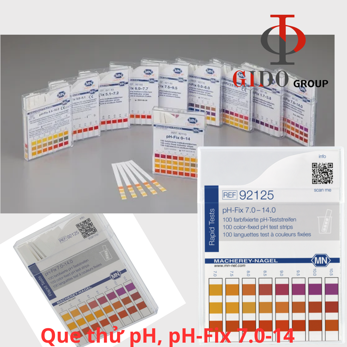 Que thử pH, pH-Fix 7.0-14