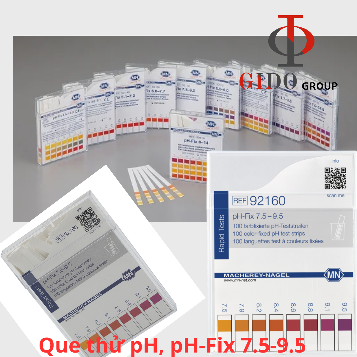 Que thử pH, pH-Fix 7.5-9.5