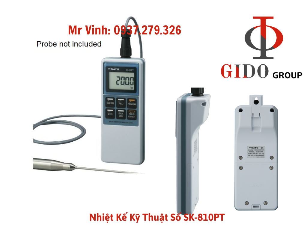 Nhiệt Kế Kỹ Thuật Số SK-810PT