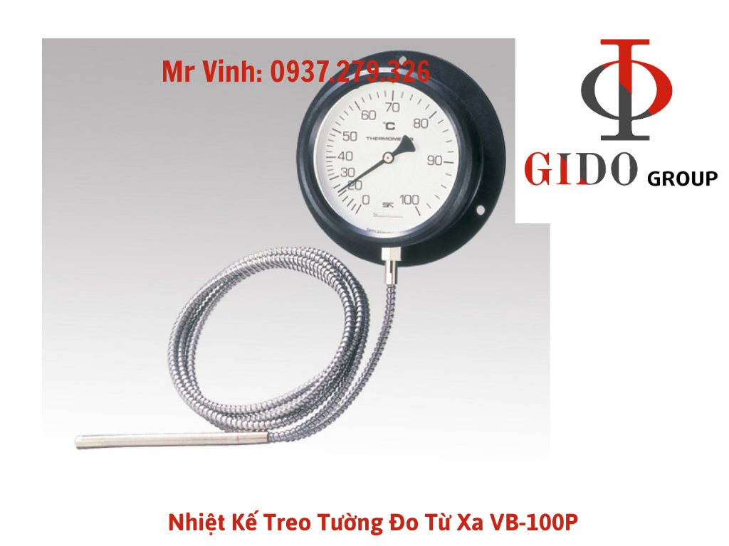 Nhiệt Kế Treo Tường Đo Từ Xa VB-100P