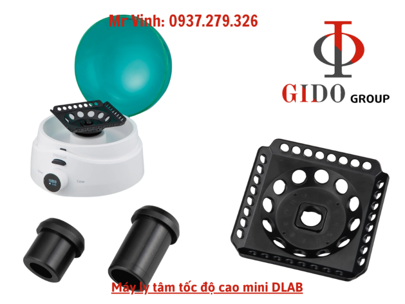 Máy ly tâm tốc độ cao mini DLAB D1012UA 10000 rpm cho phòng thí nghiệm