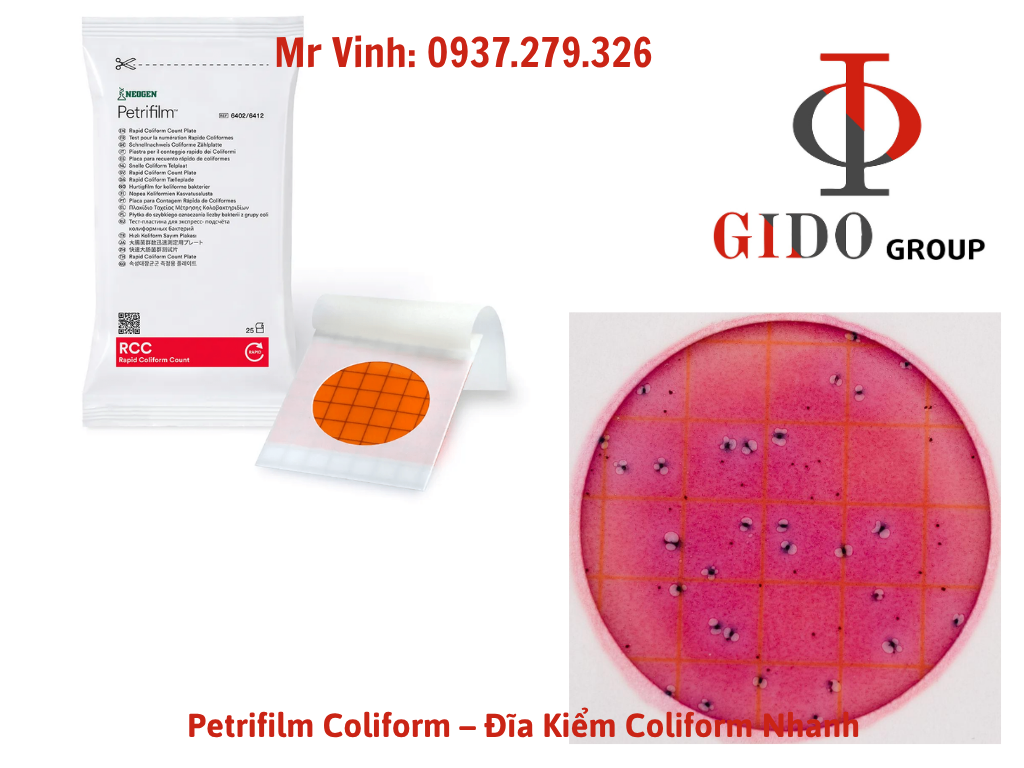 Petrifilm Coliform – Đĩa Kiểm Coliform Nhanh - LABASEAN