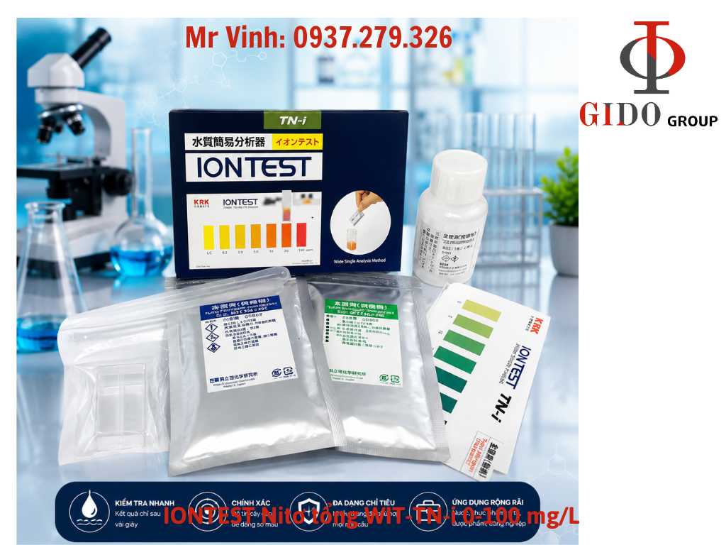 IONTEST Nitơ tổng WIT-TN-i 0-100 mgL