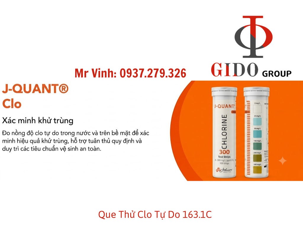 Que Thử Clo Tự Do 163.1C