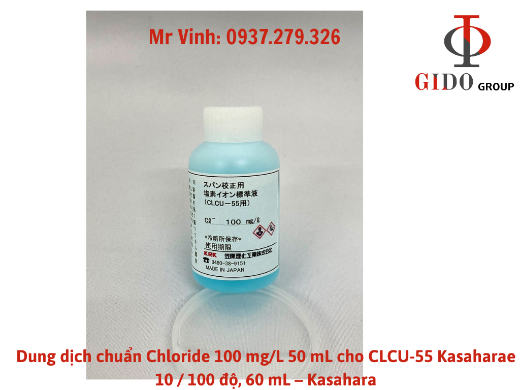Dung dịch chuẩn Chloride 100 mgL 50 mL cho CLCU-55 Kasahara