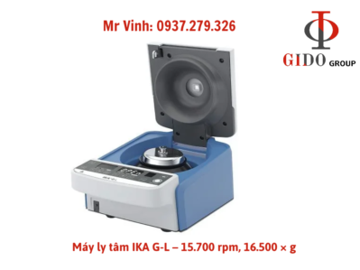 Máy ly tâm IKA G-L – 15.700 rpm, 16.500 × g, kèm chứng từ kiểm tra trước xuất xưởng