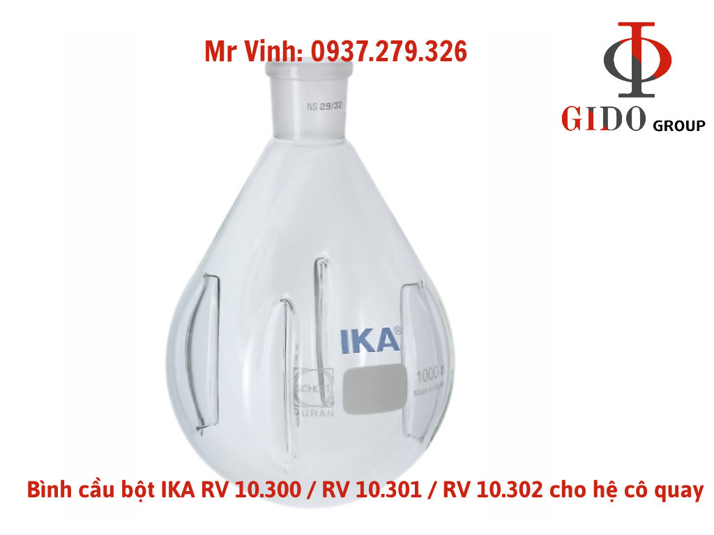 Bình cầu bột IKA RV 10.300 _ RV 10.301 _ RV 10.302 cho hệ cô quay